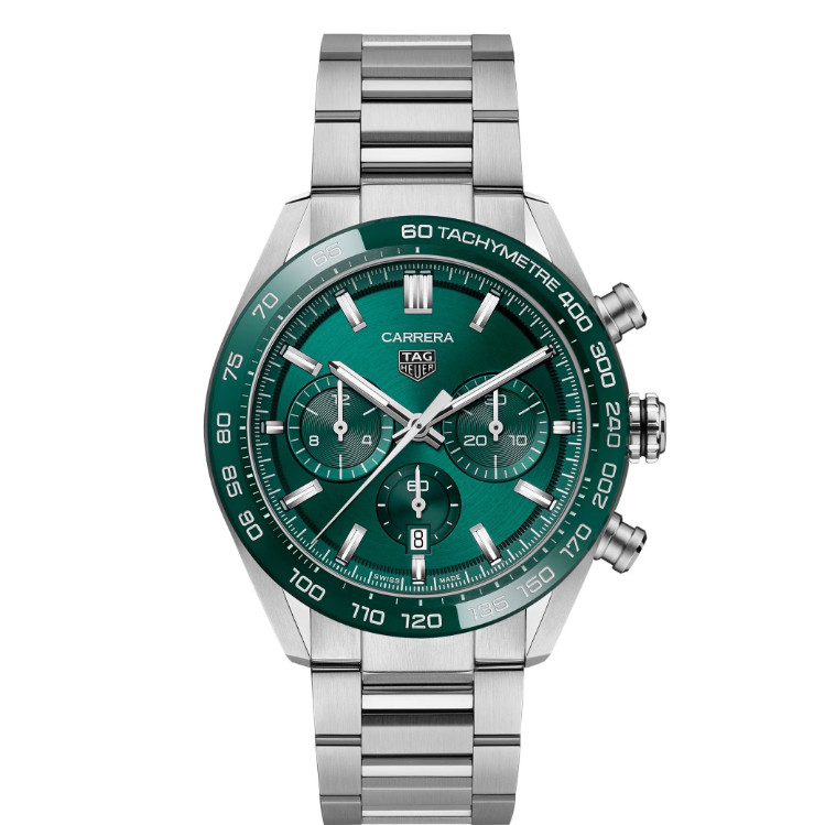 นาฬิกา Jdm ★ Tag Cbn2A1N.Ba0643 Carrera Automatic Chronographe 44Mm สีเขียว