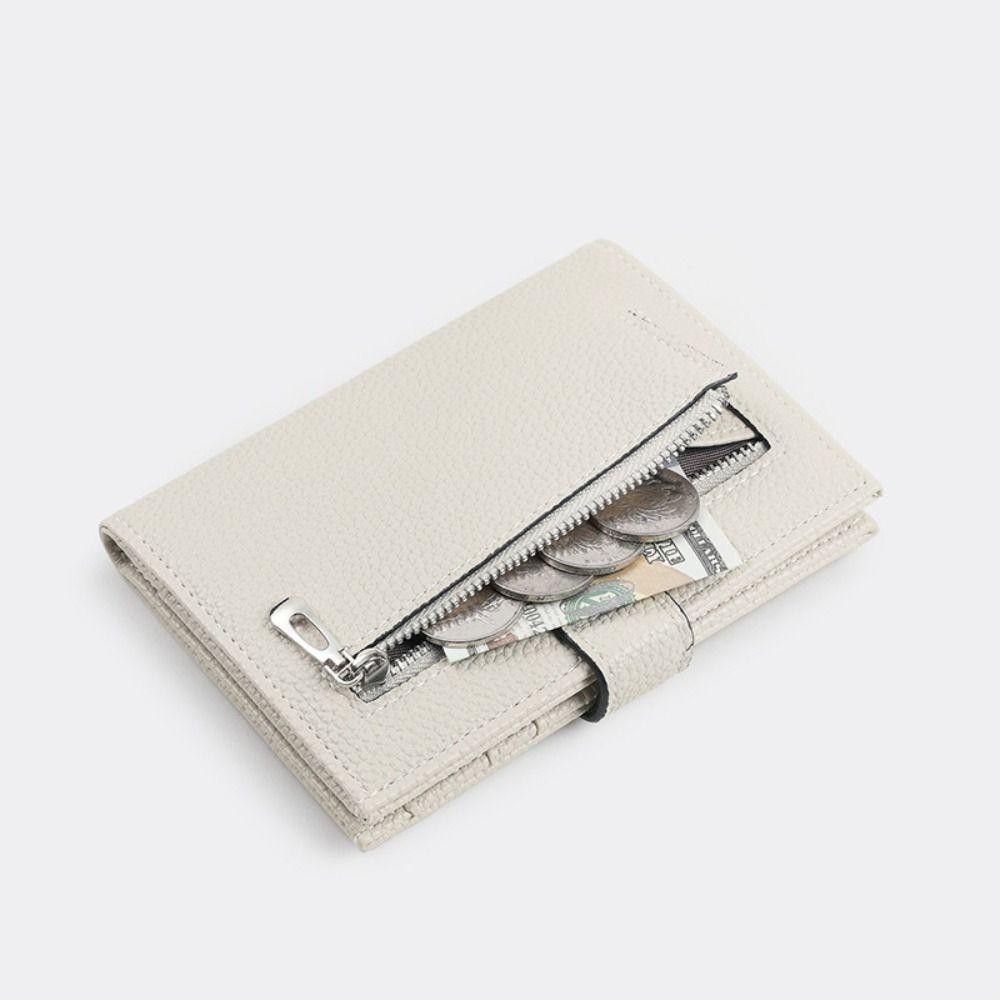 Cactu RFID Passport Holder, PU หนังสีทึบใบรับรองหนังสือเดินทาง,แบบพกพา RFID Anti Theft Multi-function Card Holder ผู้ชายผู้หญิง - รูปที่ 6