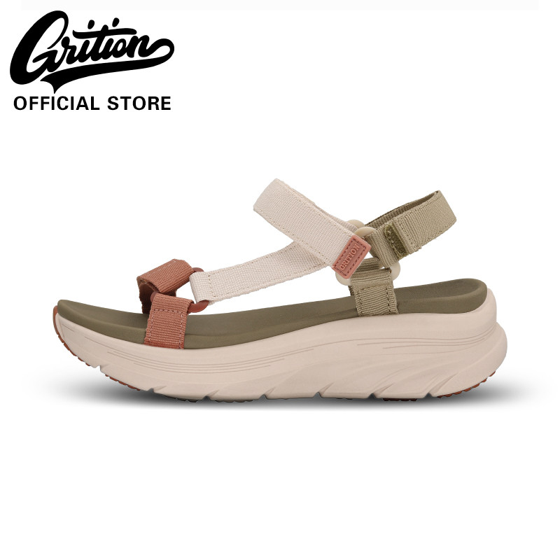 GRITION รองเท้าแตะผู้หญิงรองเท้าส้นสูงรองเท้าแตะคนดังทางอินเทอร์เน็ตสำหรับสุภาพสตรีในวันหยุดรองเท้าแตะแฟชั่น