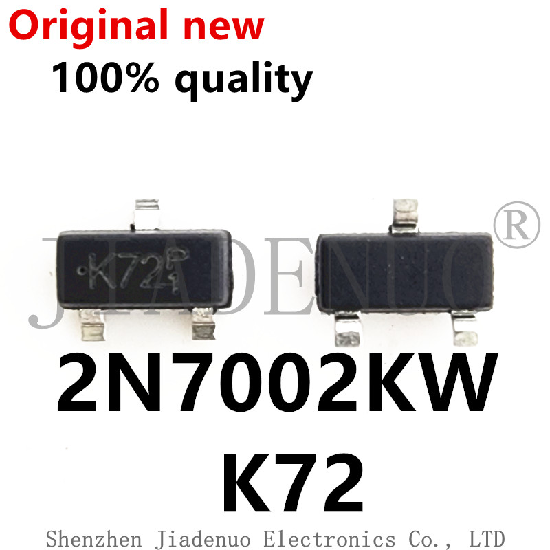 (10 ชิ้น) 100% ใหม่ 2N7002KW 2N7002W การพิมพ์ผ้าไหม K72 SOT-323 ชิปเซ็ต