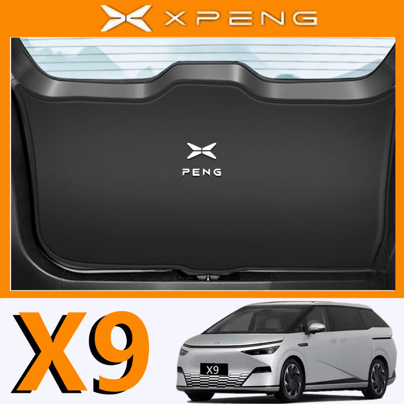 2024- XPENG X9 Boot Protector ภายในดัดแปลง Tailgate Kick สติกเกอร์ Boot Crash Pad อุปกรณ์เสริม