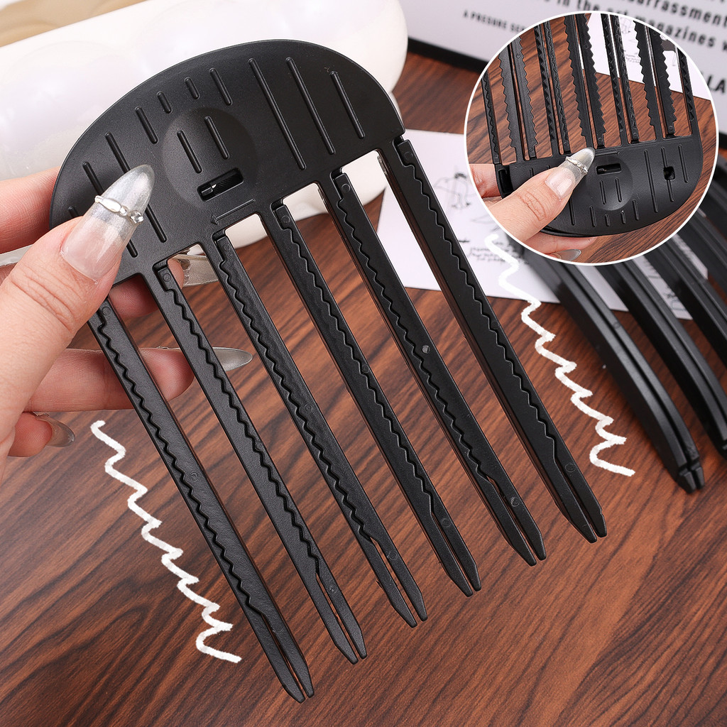 [3-5 วันมาถึง] 2หีบห่อ หวีลมมืออาชีพสําหรับจัดแต่งทรงผมที่บ้าน | การออกแบบฟัน 6 & 3 สําหรับปริมาณและผมหยิกเครื่องมือผมพลาสติกทนทานพร้อมคู่มือเป่าแห้งง่าย - รูปที่ 6