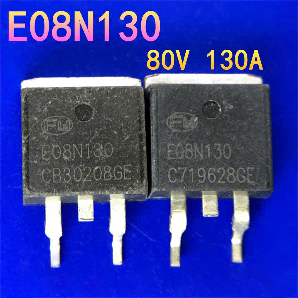 Mosfet Paste E08N130 TO-263 (3 ขา) 130A 80V Channel N, E08N130 SMD คุณภาพดี...