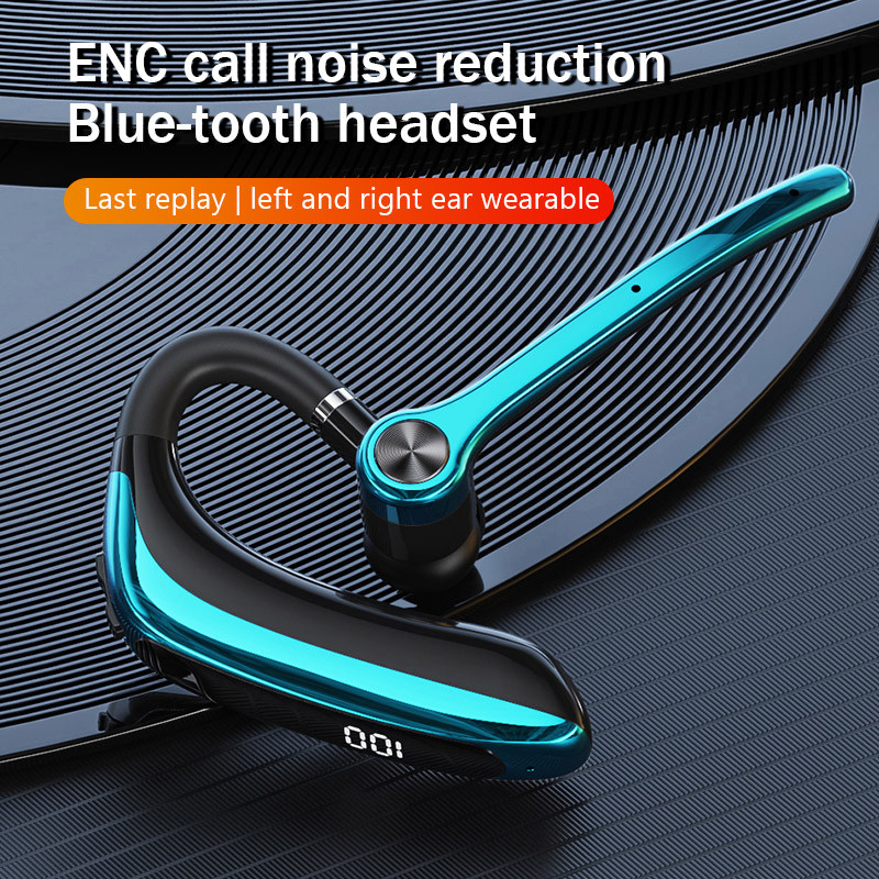 Bonine หูฟังไร้สายพร้อมไมโครโฟนคู่หูฟังบลูทูธ ENC Noise Cancelling ชุดหูฟังแฮนด์ฟรี Busines Auricula