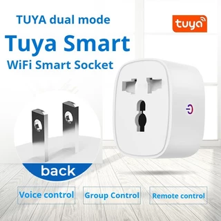 TUYA WiFi ซ็อกเก็ตอัจฉริยะ 16/20A ปลั๊กอเนกประสงค์ไร้สาย Smart Life ทํางานร่วมกับ Alexa Google Home