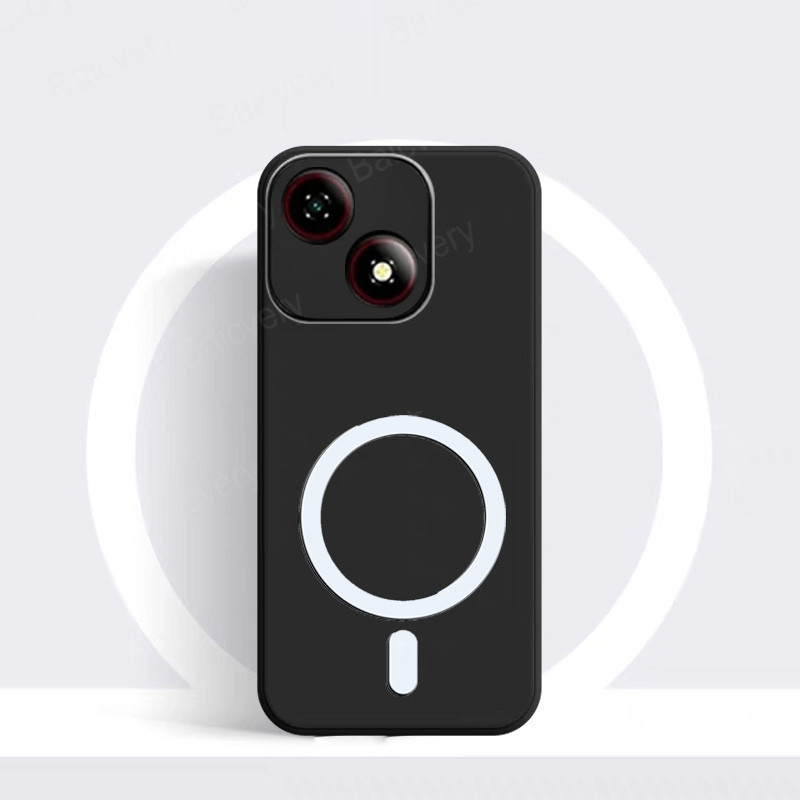 สําหรับ ZTE Blade A35E Z2466e Soft TPU ซิลิโคนสีดํา Matte โทรศัพท์ฝาครอบป้องกัน Glitter ไร้สายสติกเก