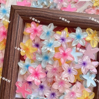 ฤดูร้อนน้ำแข็งจำลองดอกไม้ห้ากลีบ DIY ครีมกาวเรซินอุปกรณ์ตกแต…