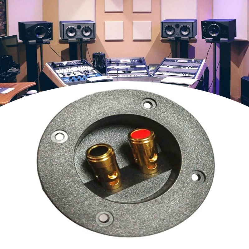 Kiss 2 Way ลําโพงกล่อง Clamp Home Car Stereoes Binding Post Spring Cup Connectors