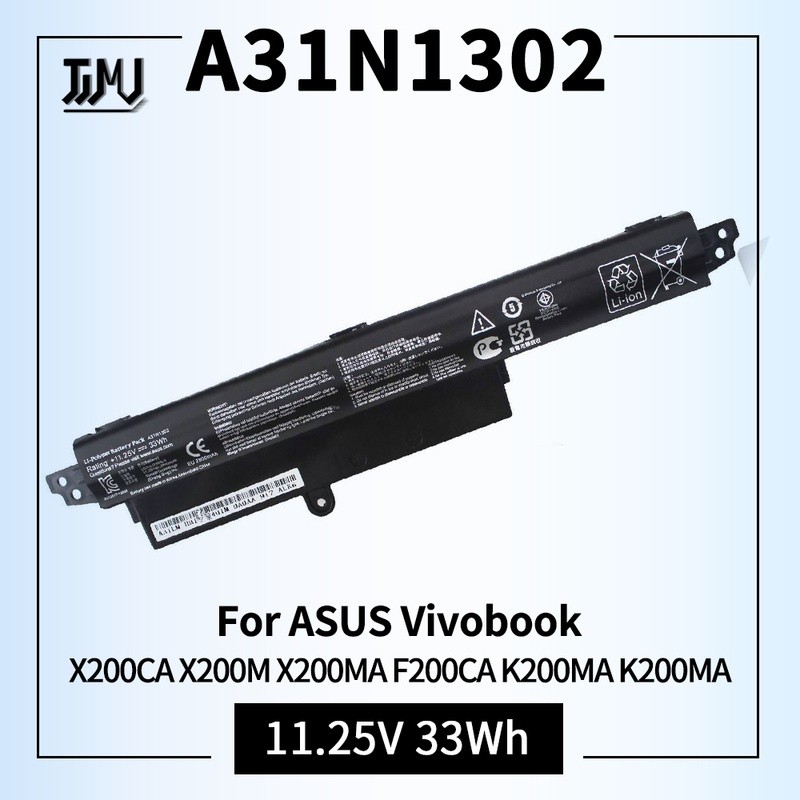A31N1302 Notebook Battery for ASUS Vivobook X200CA X200M X200MA F200CA K200MA K200MA-DS01T 11.6" A31