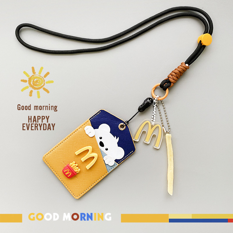 McDonalds Bear Card Holder พร้อมที่ใส่บัตรนักเรียน บัตรอาหาร บัตรรถไฟฟ้า รถบัส