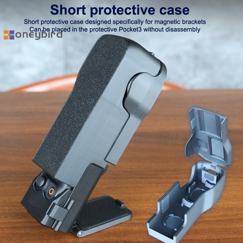 Honeybird ขาตั้งแม่เหล็กสําหรับ DJI Osmo Pocket 3 อุปกรณ์เสริมอะแดปเตอร์ติดผนังรถ Clamp แม่เหล็กดูดกรณี Nice
