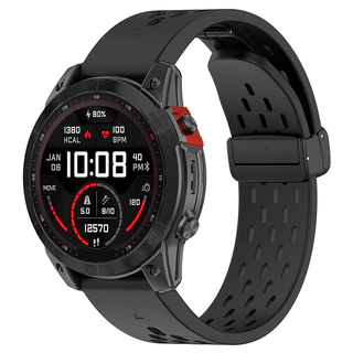 สายนาฬิกาข้อมือ ซิลิโคนนิ่ม ระบายอากาศ สําหรับ Garmin Fenix 7 6 5 Fenix 7X 6X 5X Fenix 7S 6S 5S Approach s60 s62 s70 Instinct2 Quatix 7 pro Forerunner 955 965 935 945