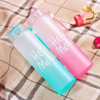 YTL ขวดน้ำ กระบอกน้ำแก้ว ใส่ของร้อน-เย็น ขวดน้ำแก้วมีหูหิ้ว แบบพกพา ขวดน้ำดื่ม Hello Master 400ml Drink water bottle