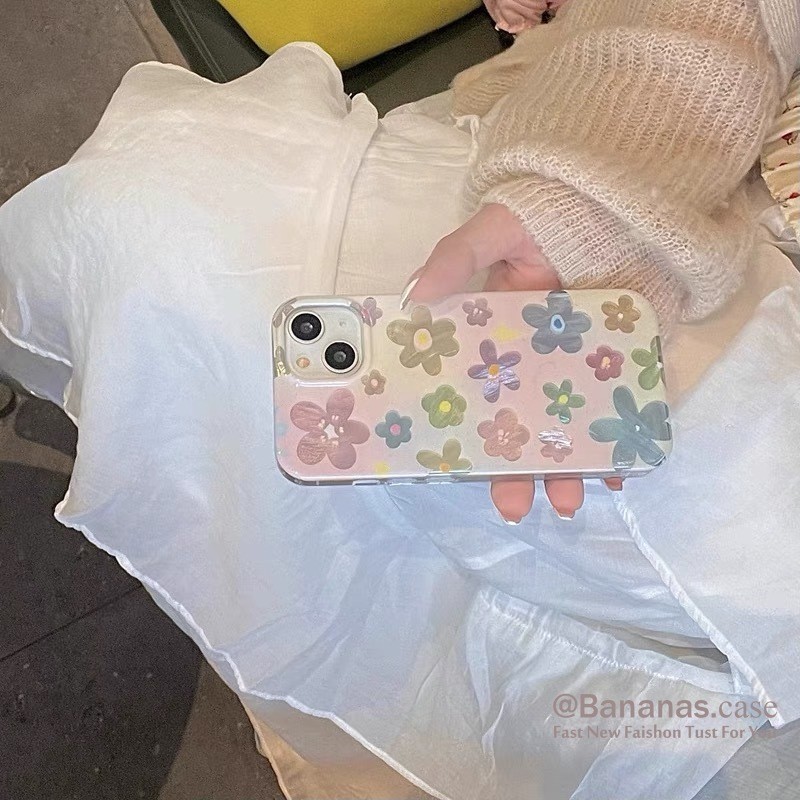 Candy สีดอกไม้นุ่มเคสโทรศัพท์สําหรับ iPhone 17 16 15 14 13 12 11 Pro Max X Xr Xs Max 7 8 Plus SE2020