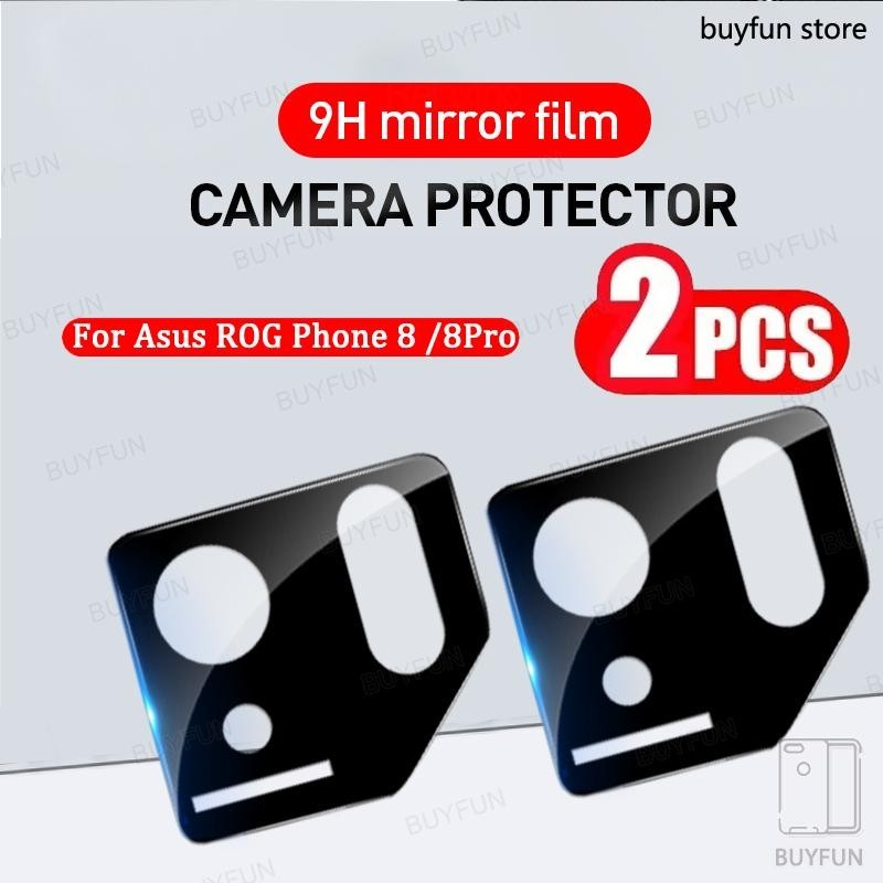 2PCsS 3D Curved Tempered Glass Camera Protector For Asus ROG Phone 8 Pro phone8 rog8 8pro AI2401 AI2401A 5G 6.78" Back Lens black Protective Film