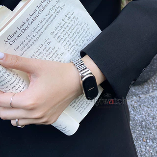 ประณีตโลหะสําหรับ Xiaomi Mi Band NFC 10 9 8 Pro 7 6 5 3 4 ผีเสื้อโลหะหัวเข็มขัดออกแบบสายรัดข้อมือแฟชั่น Miband สําหรับ HW Fit 3 4 Pro Redmi 5 4 Band 18 มม.20 มม.22 มม.
