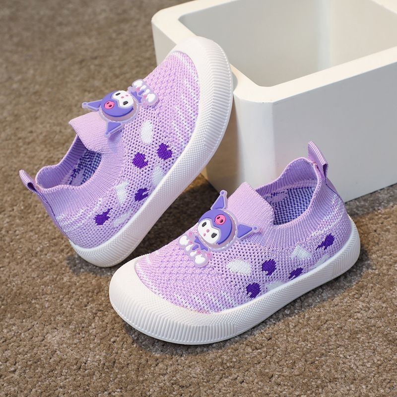 2024 ฤดูใบไม้ผลิฤดูร้อนอนุบาลรองเท้าผ้าใบ Soft-Soled Anti-Slip ในร่มรองเท้าชายหญิงเด็กการ์ตูน Breathable ตาข่ายรองเท้า
