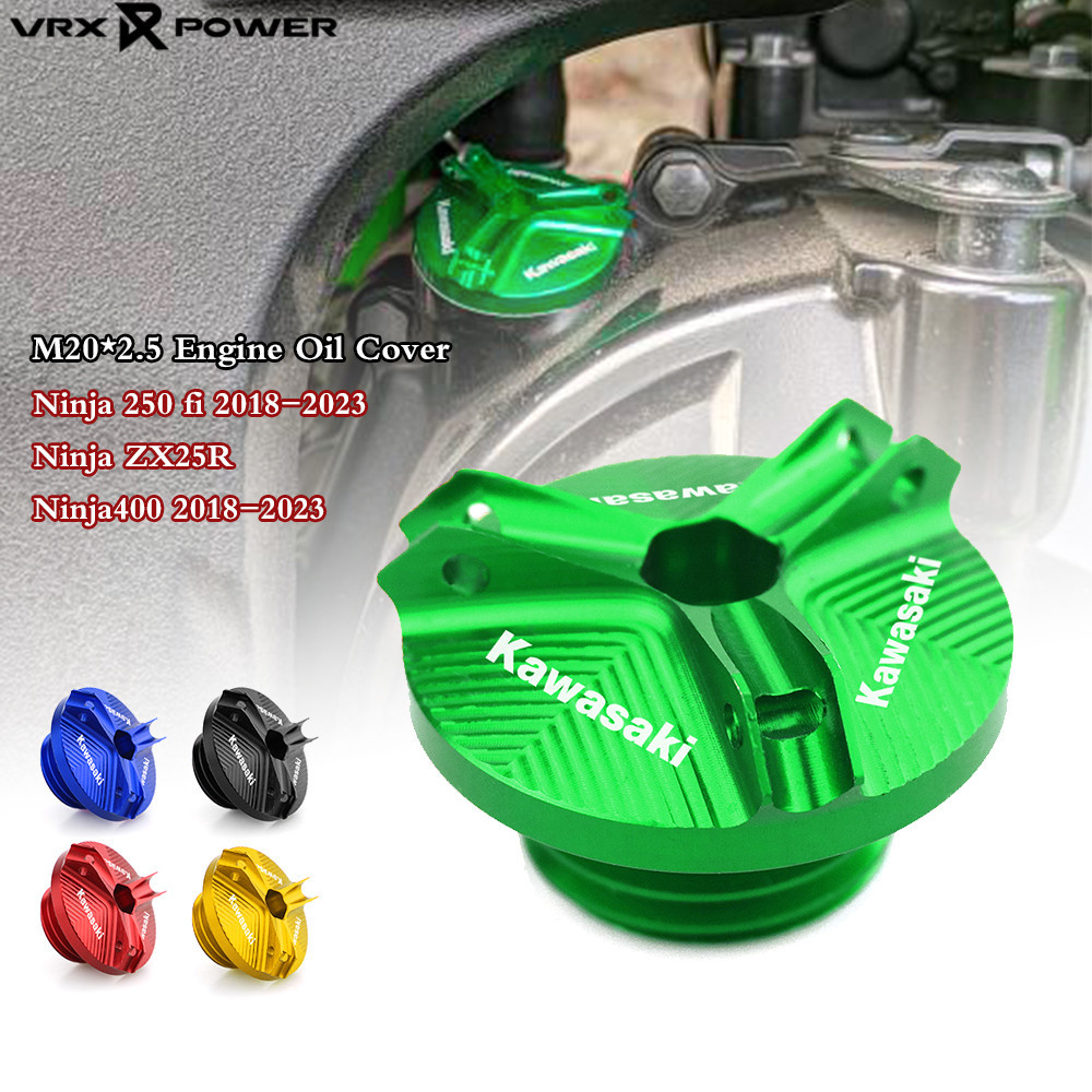 ฝาครอบท่อระบายน้ํามันเครื่องยนต์รถจักรยานยนต์ M20*2.5 สําหรับ Kawasaki ZX25R NINJA250 Fi 2018 NINJA400 Z800 Z1000