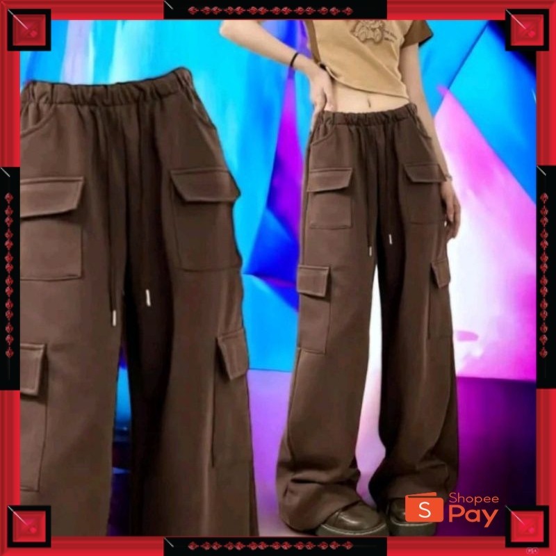 5.5 CARGO // JOOLY UP CARGO กางเกง OVERSIZE ผู้หญิง CARGO CULOTTS ผู้หญิง SWEETPANTS CARGO กางเกง MA