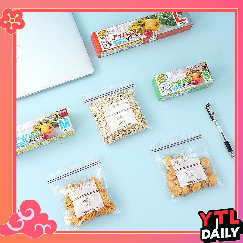 YTL ถุงซิป PE รุ่นหนา Food Grade ใส่อาหารปลอดภัย ใส่ยา ใส่หนังสือ ซิปล็อค คุณภาพดีที่สุด