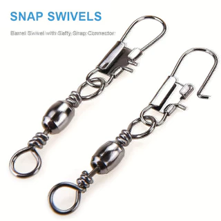 ครีกมูน 100ชิ ้ น/Lot 4#6#8#10#12# หมุนผสมตัวเชื ่ อมต ่ อตกปลา Snap Pin Rolling Lure ตะขอหมุน Carabiner Connectors Tackle อุปกรณ ์ เสริม