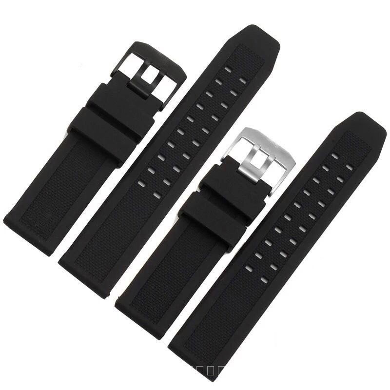 ( สินค ้ าใหม ่ ) สายรัดซิลิโคนกลางแจ ้ ง 23 มม . สายนาฬิกาดําน ้ ําสายนาฬิกาสไตล ์ ผู ้ ชาย