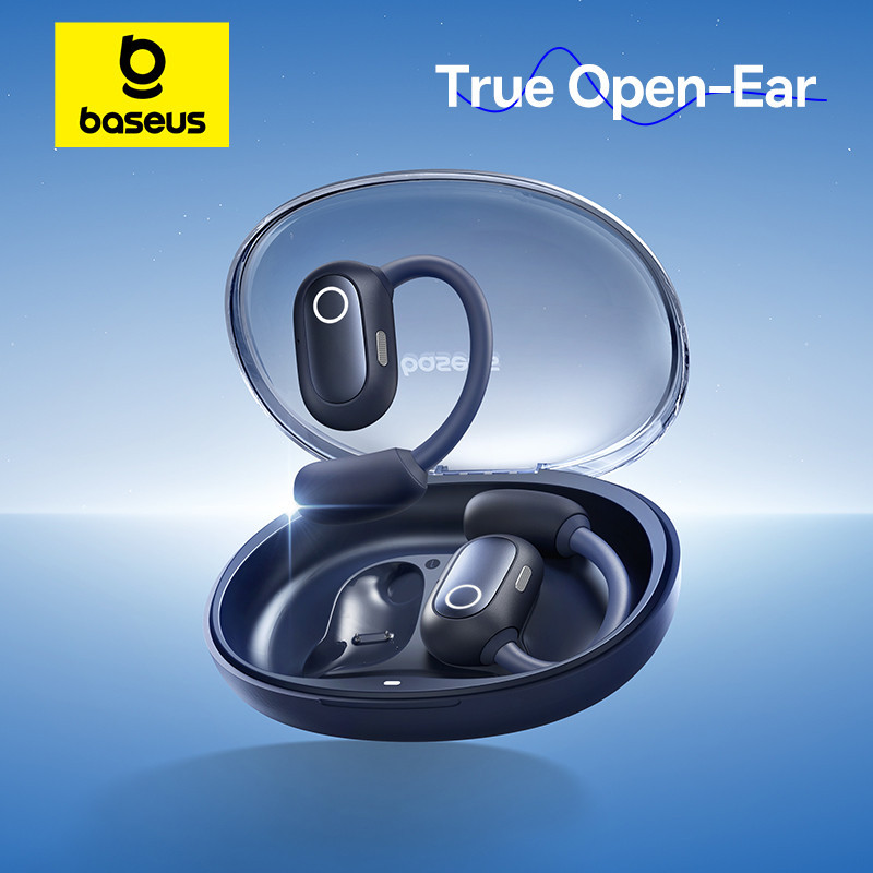Baseus Eli Sport 1 หูฟังเปิดหู OWS Bluetooth 5.3 หูฟังไร ้ สายหูฟังการนําอากาศเสียงเบสหูฟังกีฬา