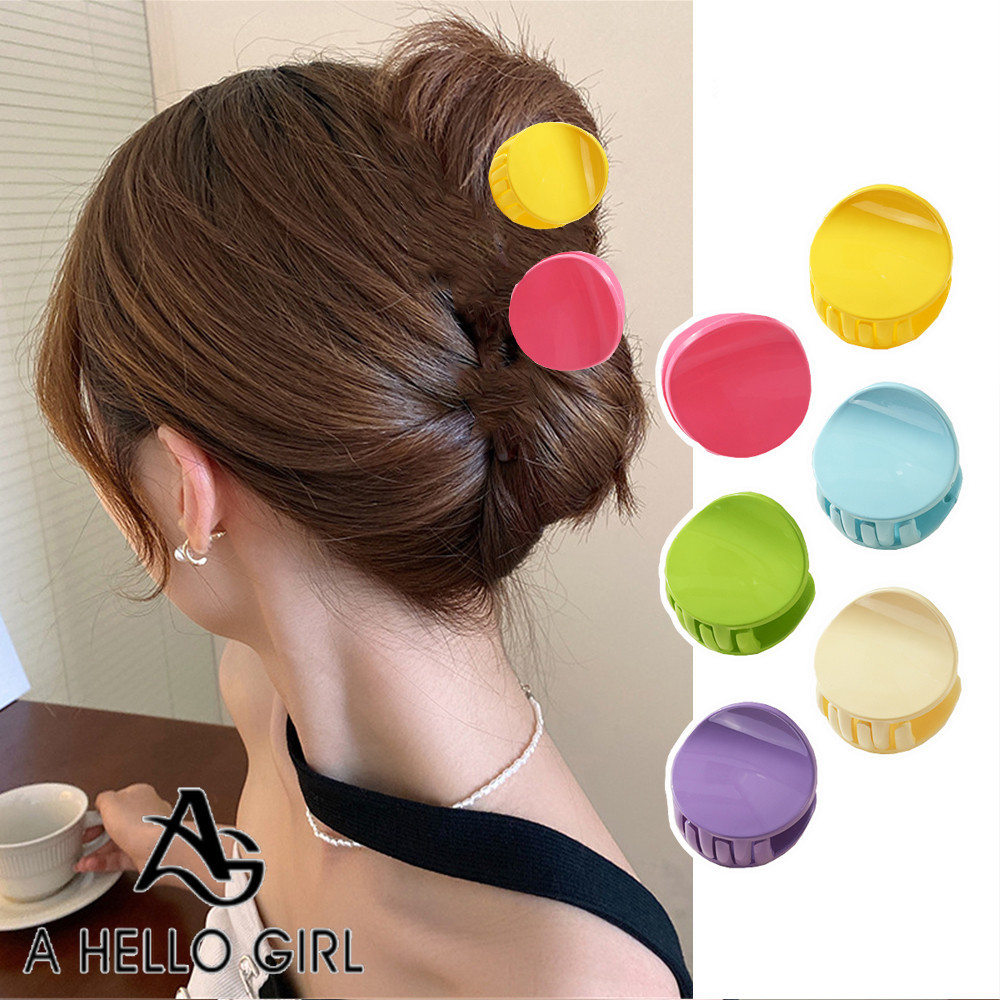 Hello GIRL มินิลูกอมกลมเล ็ กสี Bangs ผมหักคว ้ าคลิป Headwear สําหรับผู ้ หญิง