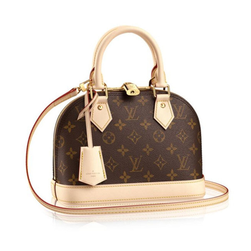 Louis Vuitton/Louis Vuitton Women's Bag Handheld Crossbody ALMA BB Padlock Double Zipper Old Flower Shell M53152