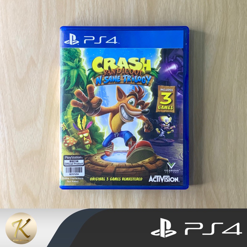 แผ่นเกมส์ PS4 : Crash Bandicoot [รวม3ภาค] CRASH bandicoot - N Sane Trilogy📍English (มือ1 / มือ2) สิน