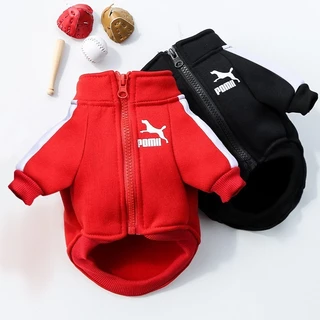 【Yuanzhss】เสื้อยืดฮู้ดสไตล์สปอร์ตสำหรับสัตว์เลี้ยง ไซส์ S-4XL ใส่สบายทั้งสุนัขและแมว ดีไซน์ทันสมัยพร้อมซิปใช้งานง่าย