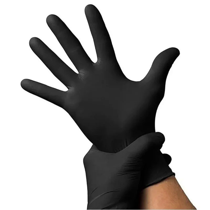 Disposable Black Nitrile Gloves For Household Cleaning Work Safety Tools Gardening Gloves Kitchen Co