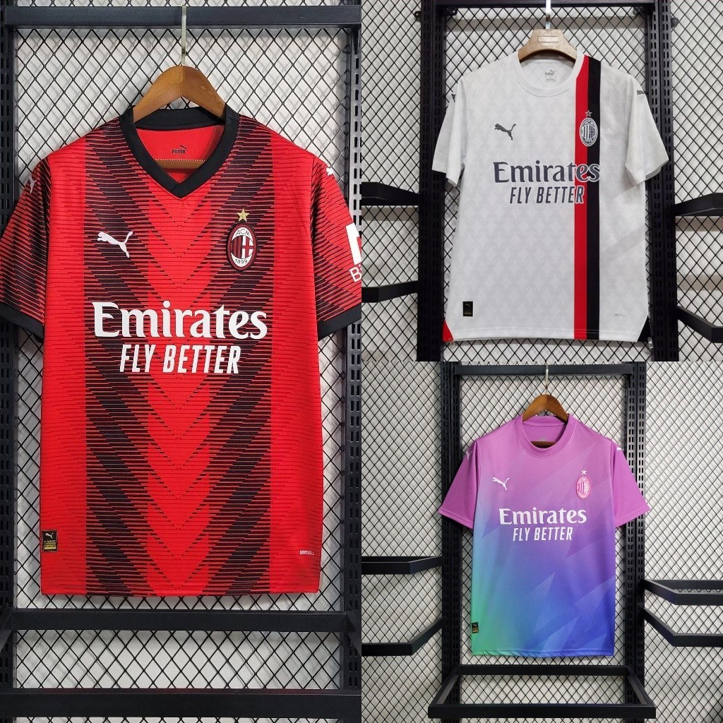 Ac Milan Jersey 23-24 Home Away Third Football Shirt Fans version kit