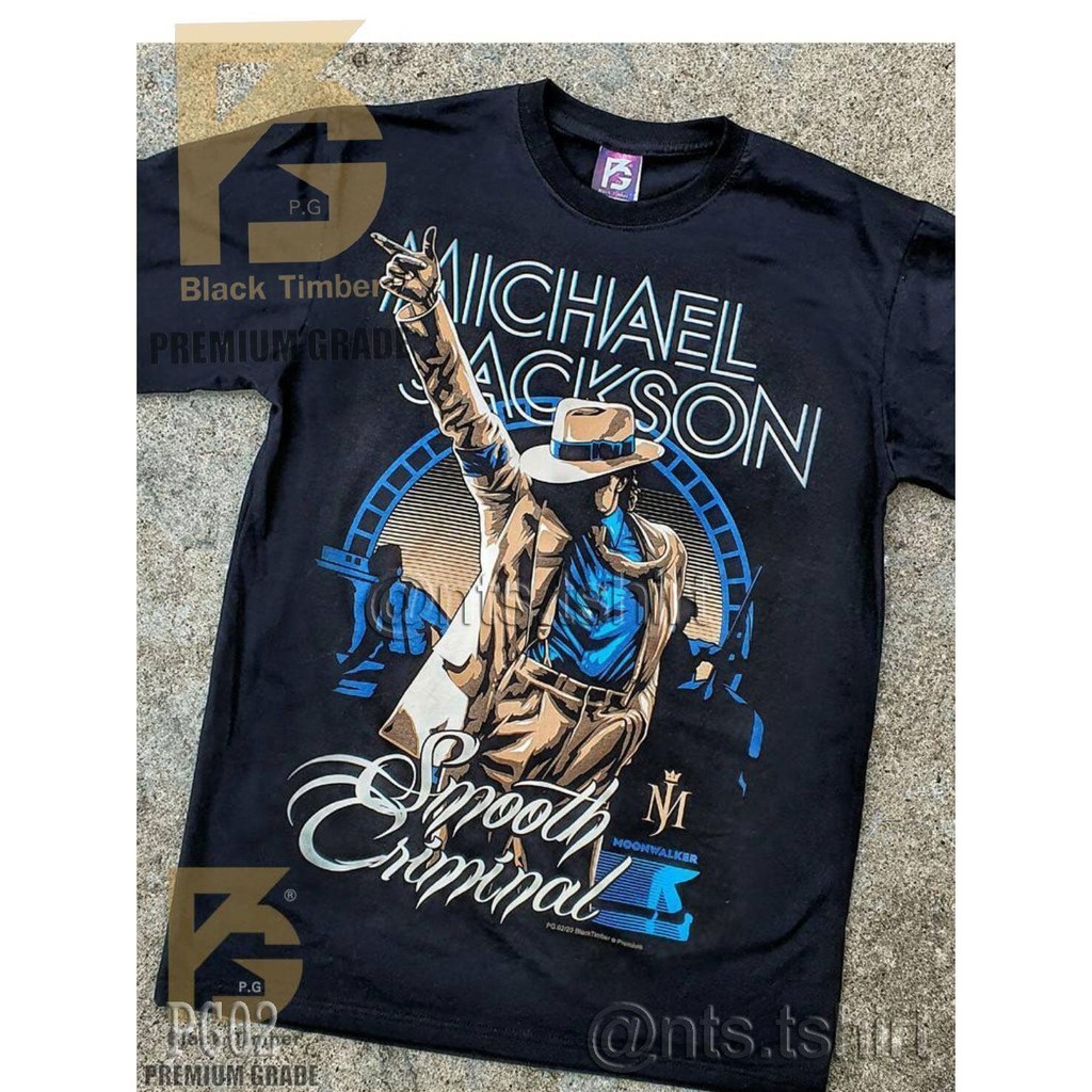 🔥 2024new PG 02 MJ Michael Jackson King เสื้อยืด หนัง นักร้อง เสื้อดำ สกรีนลาย ผ้าหนา PG T SHIRT S-5