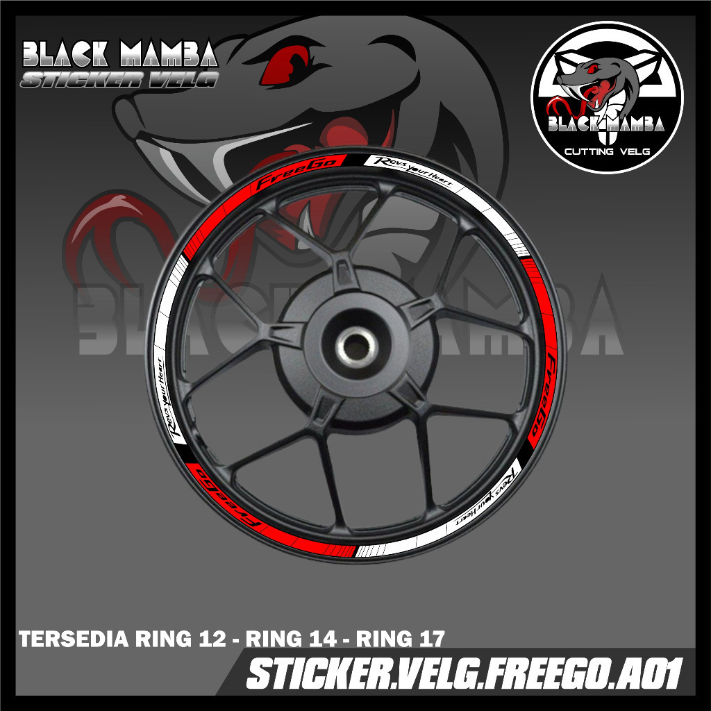 FREEGO RIM STICKER - FREEGO TIRE/VELG VARIATION LIST STICKER A01