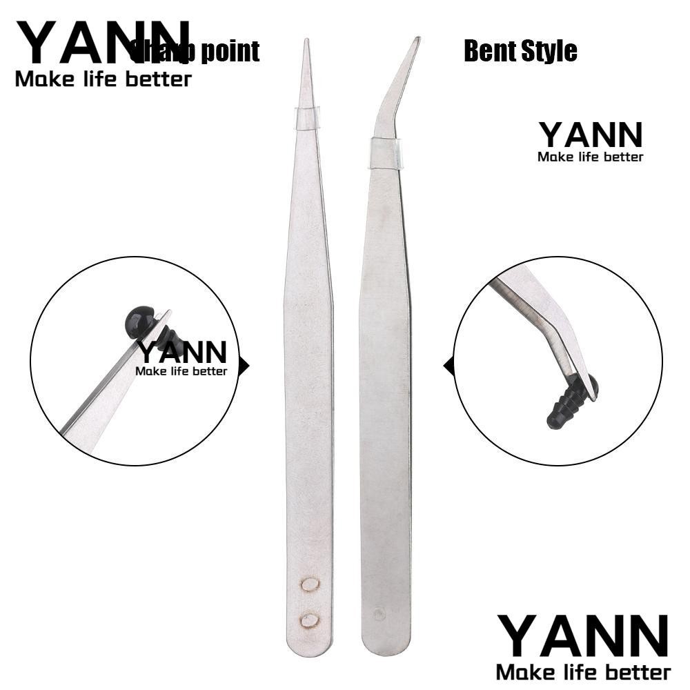 Yann1 1/3/5/10ชิ ้ นแหนบสแตนเลส Precision Assembly ชุดตรงข ้ อศอกพืชปลาคีมเครื ่ องมือ