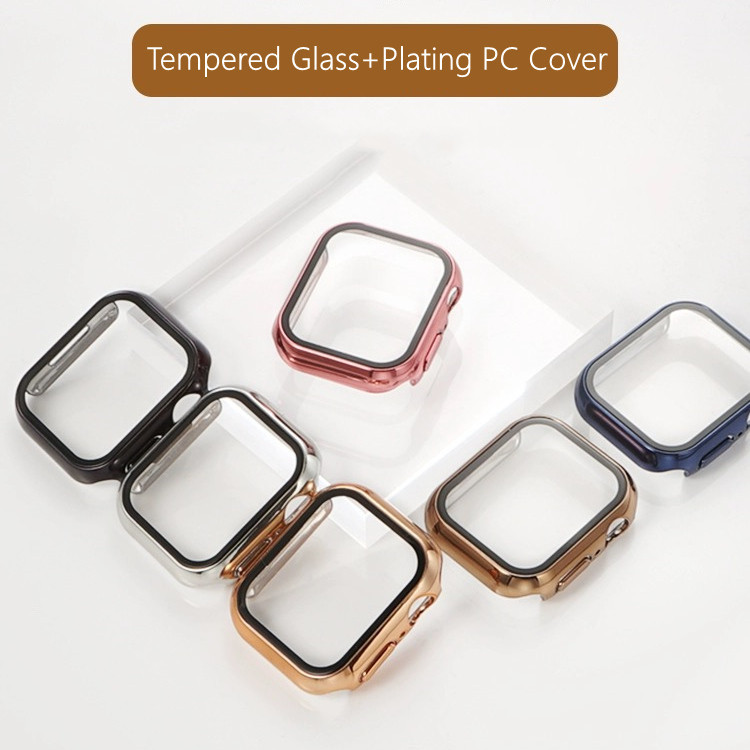 สําหรับ Apple Watch Case ป ้ องกันหน ้ าจอกระจกนิรภัยชุบ Hard กันชนสําหรับ iWatch Series 10 9 8 7 6 SE 5 4 3 2 1 Ultra2 49 มม.41 มม.46 มม.40 มม.44 มม.38 มม.42 มม . ราคา ถูกที่สุด ดีลบีเคเค แกลเลอรีภาพที่ 2