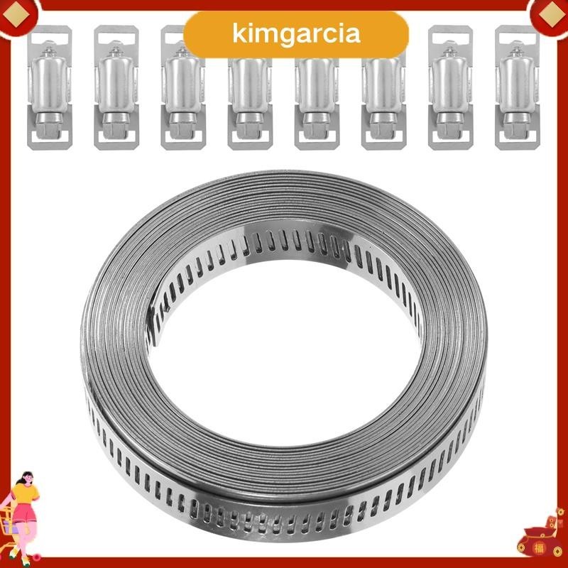 【 Kimgarcia 】 304 สแตนเลสสตีล Worm Clamp Hose Clamp Strap with Fasteners