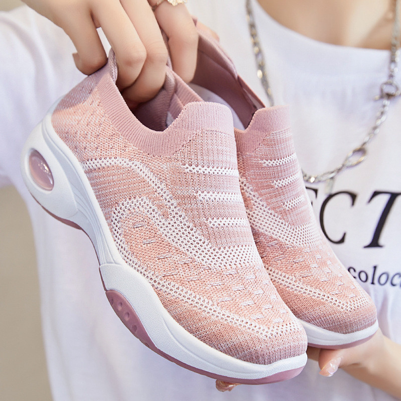 รองเท้าผู้หญิงผู้หญิง 2024 รองเท้าผู้หญิงรองเท้า Soft-Soled Air Cushion รองเท้า Breathable Casual กี