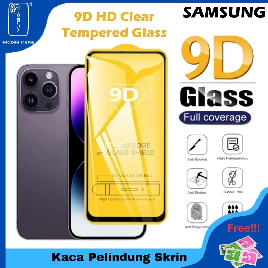 SAMSUNG A02,A03,A04,A05,A12,A13,A14,A20,A21S,A23,A31,A34,A53,J2,J3,J6,J7Prime กระจกนิรภัย 9D