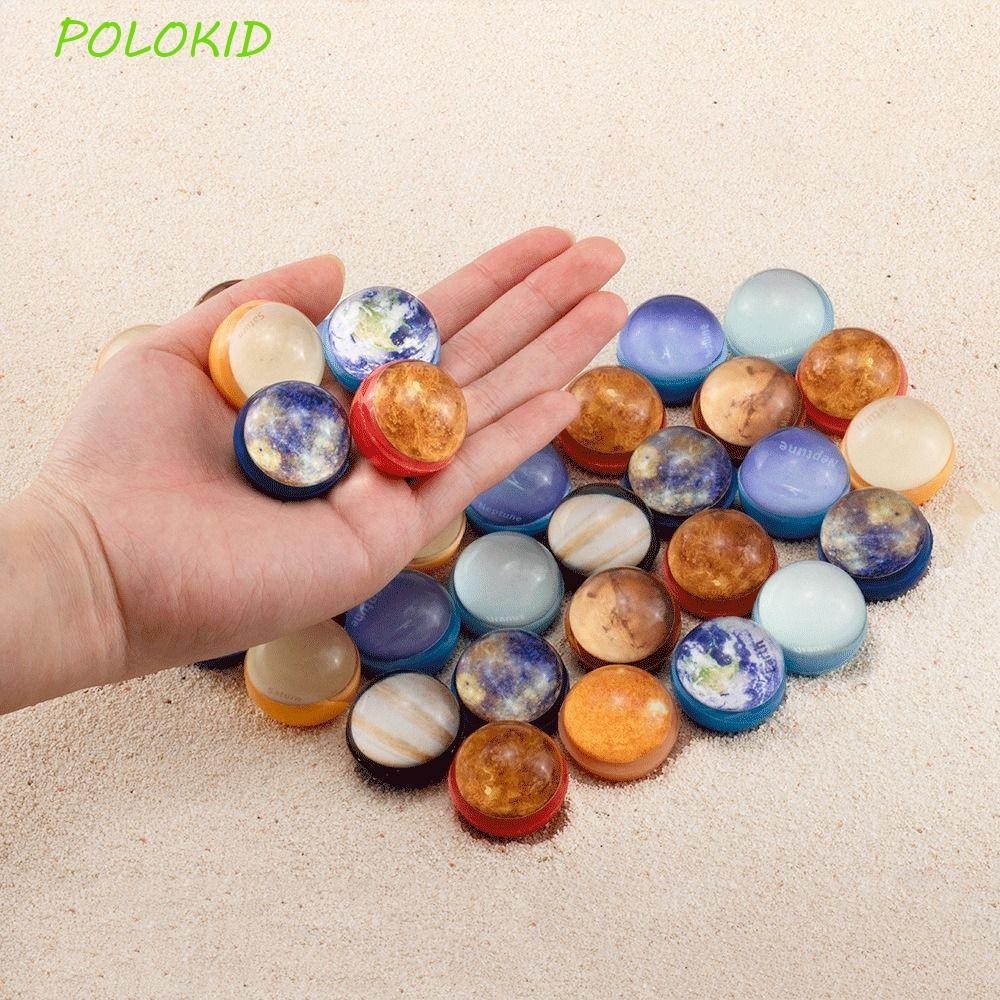 Polokid 10pcs Space Planets Ball, Galaxy Starry Sky ระบบพลังงานแสงอาทิตย์ Planet Balls, Montessori ของเล่น Bouncy Ball แปดดาวเคราะห์โฟม Galaxy โฟม Ball การศึกษาของเล่น