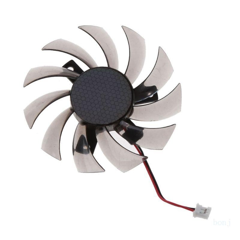Bon 75 มม.PLD08010S12H 2Pin Cooler พัดลมกราฟิกการ ์ ดพัดลมระบายความร ้ อนสําหรับ Gigabyte 6850 7970 GTX 460 GTX560Ti R270X R7 260x