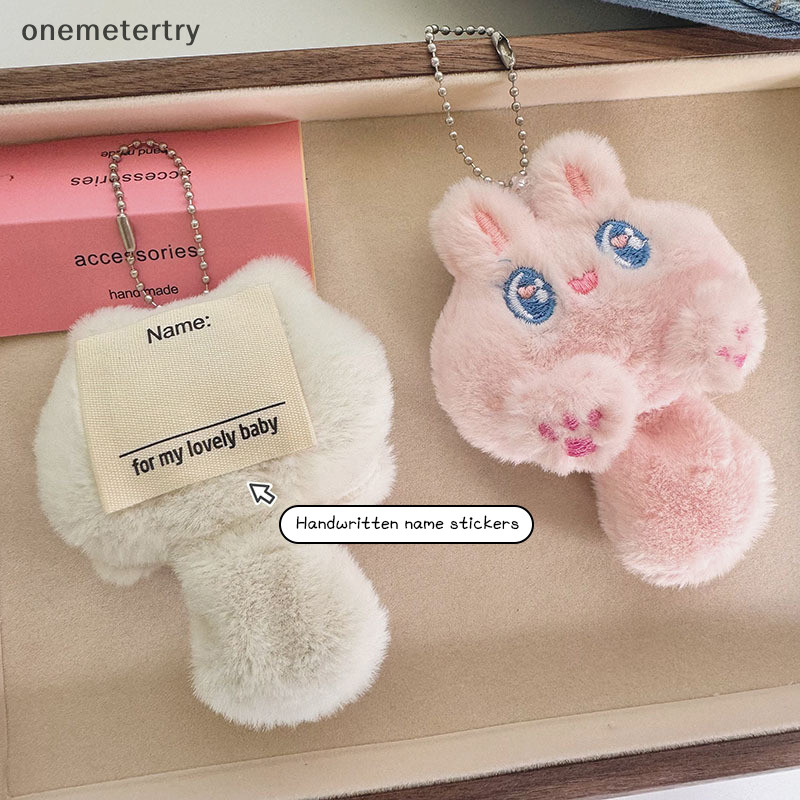 Onem การ์ตูนน่ารักแมวตุ๊กตาของเล่นตุ๊กตาพวงกุญแจ Fluffy ตุ๊กตาของเล่นกระเป๋าเป้สะพายหลังกระเป๋าจี้ Keyring ของขวัญสําหรับแฟน n