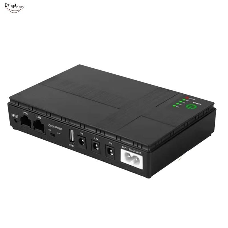 【dfhgdhhh 】9V 12v Mini UPS Uninterruptible Power Supply Mini UPS 10400MAh 18W แบตเตอรี ่ สํารองสําหรับ WiFi Router กล ้ องวงจรปิด ( ปลั ๊ กUS )