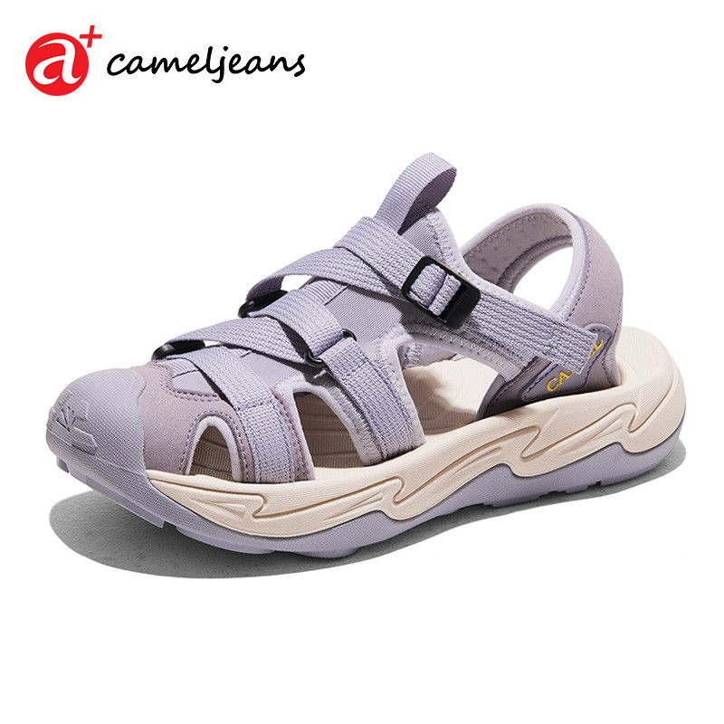 Cameljeans รองเท้าแตะกันลื่นกลางแจ้งของผู้หญิงลุยรองเท้าแตะชายหาดน้ำหนักเบา