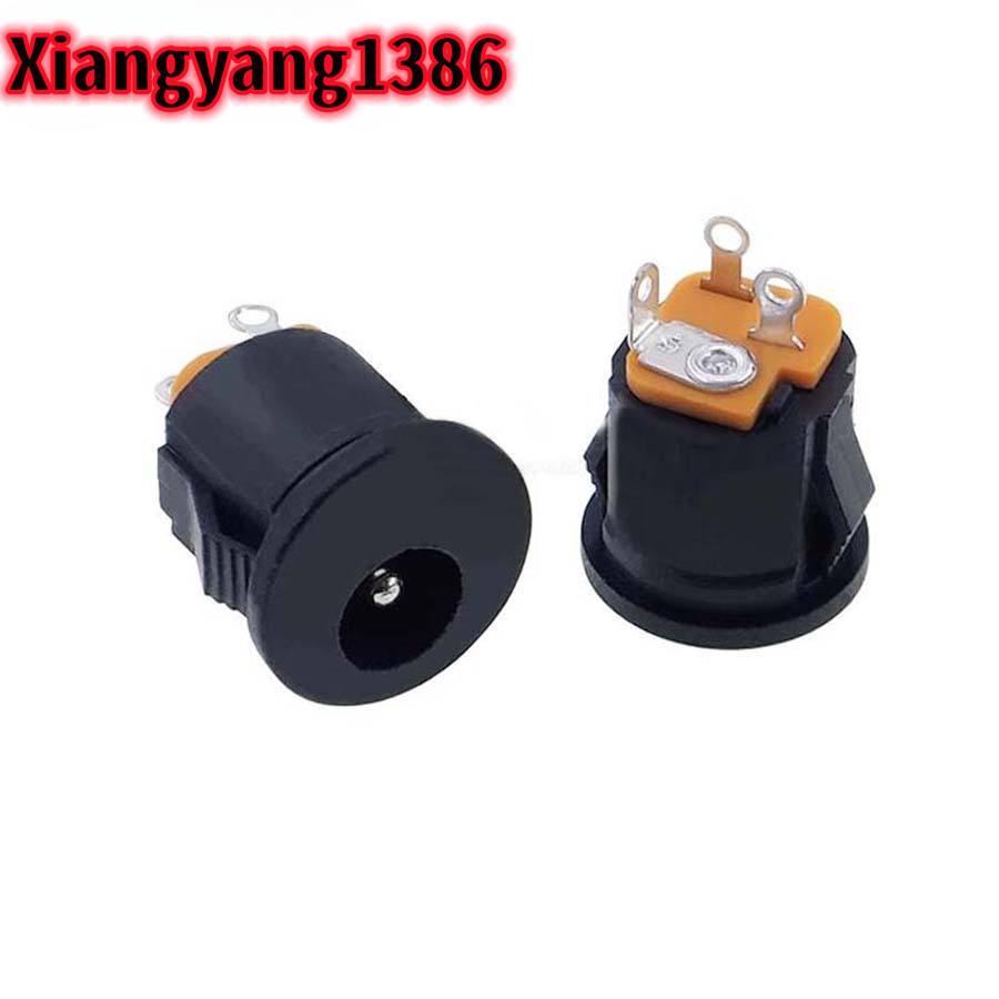 10pcs DC022K DC Connectors 5.5x2.1 มม.DC022K DC Power หญิงชาร์จซ็อกเก็ต 5.5*2.1 มม.DC แจ็คอินเทอร์เฟซแผงติดตั้ง