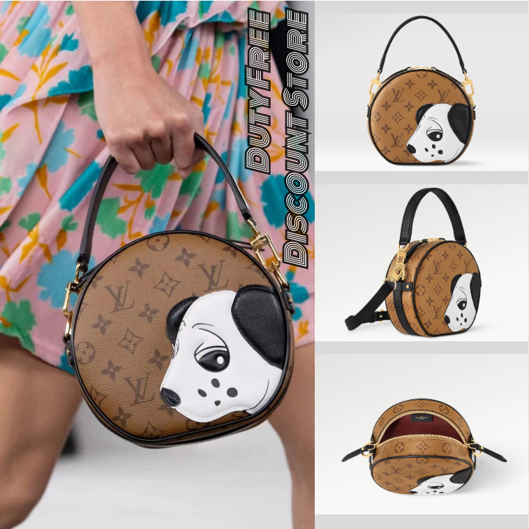 Louis Vuitton PETITE BOITE CHAPEAU handbagกระเป๋า LV ของแท้หลุยส์วิตตอง/กระเป๋าสะพาย/กระเป๋าถือ/