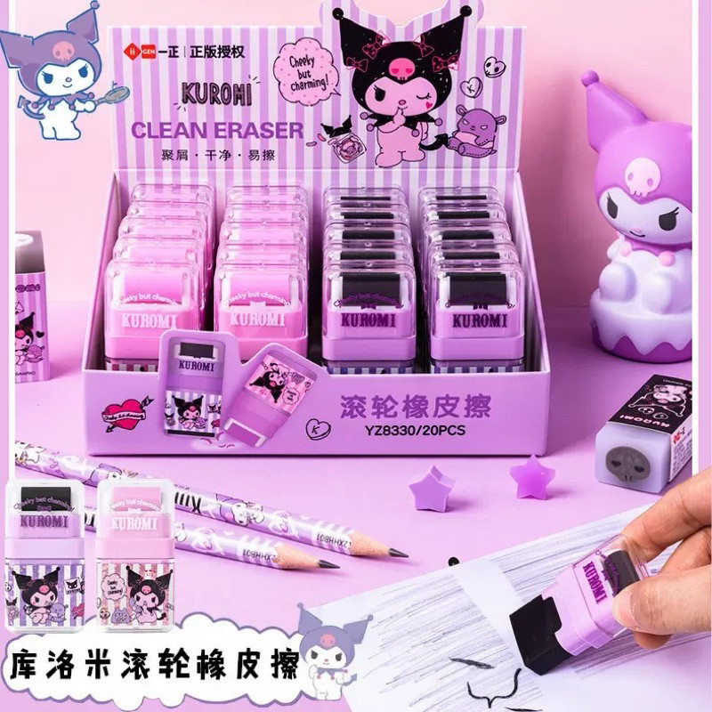 ยางลบ Sanrio Hello Kitty My Melody Kuromi อบเชยสุนัขการ ์ ตูนสไตล ์ นักเรียนเครื ่ องเขียนอุปกรณ ์ การเรียน
