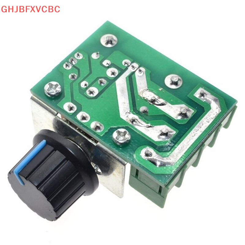 Zhechuiaa.th คุณภาพสูง 2000W AC 220V SCR อิเล ็ กทรอนิกส ์ โมดูลควบคุมแรงดันไฟฟ ้ าควบคุมความเร ็ วคอนโทรลเลอร ์ รถจักรยานยนต ์ ใหม ่
