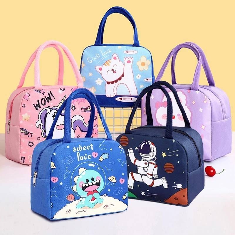 กระเป๋าเก็บความร้อนเย็น ใส่กล่องข้าว เก็บอุณหภูมิ ลายการ์ตูนน่ารัก #BAG212